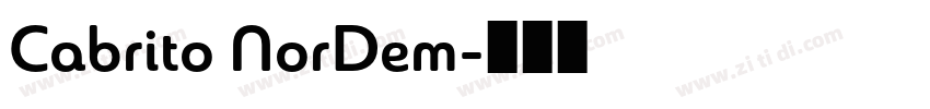 Cabrito NorDem字体转换 Cabrito NorDem字体转换
